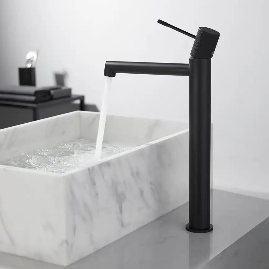 Смеситель для накладной раковины Vincea Desire VBF-1D2MB однорычажный, черный фото 10