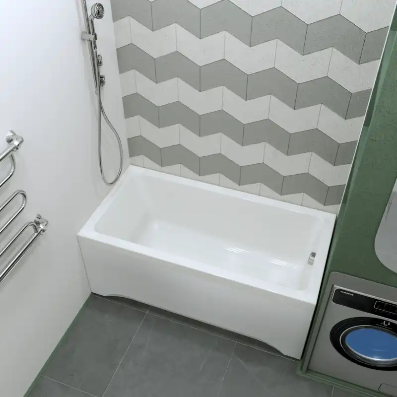 Акриловая ванна Radomir Джоанна 140х70 (2-01-0-0-1-252Р), на каркасе, белая фото 9