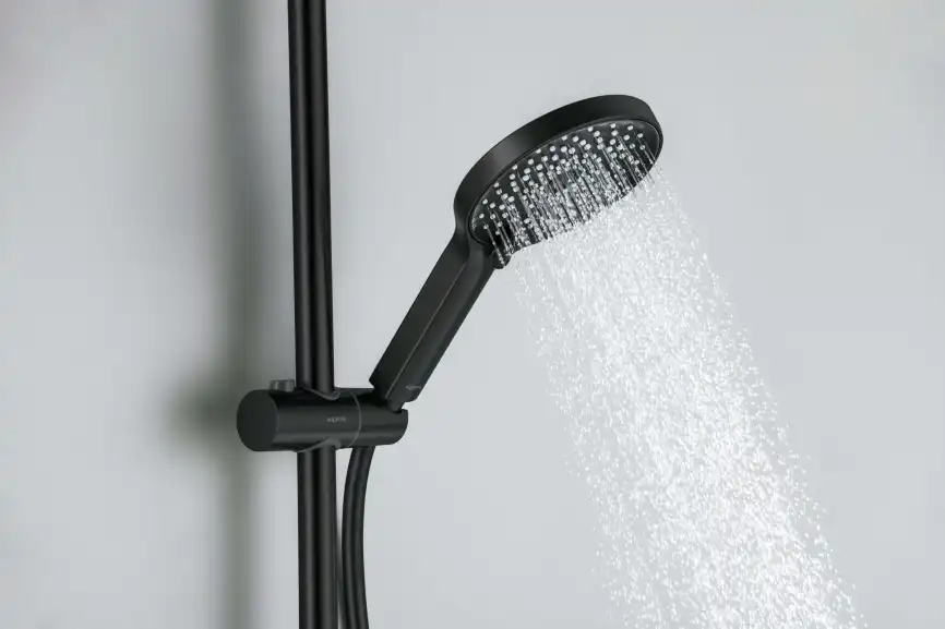 Душевой гарнитур Aquatek Лугано AQ2022MB, Черный матовый фото 9