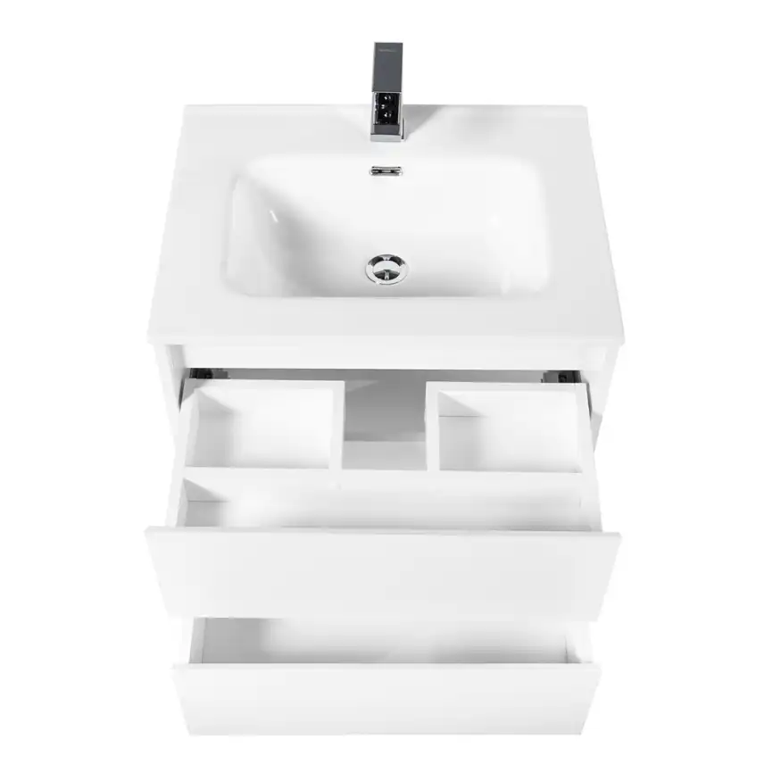 Тумба под раковину BelBagno KRAFT-700-2C-SO-BO подвесная Bianco Opaco фото 5