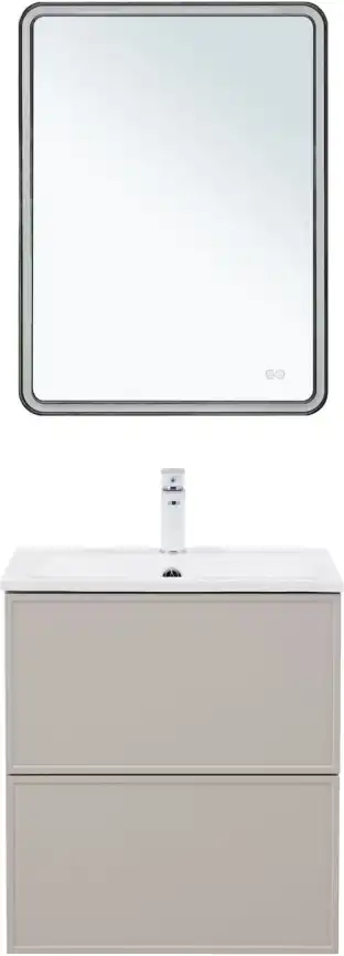 Тумба под раковину Aquanet Арт 60 бежевый, 343966 фото 9