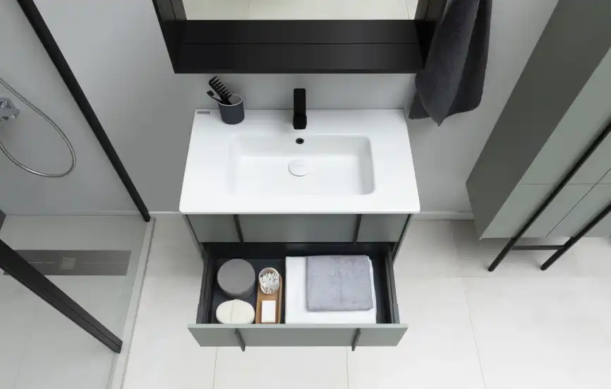 Тумба под раковину Allen Brau Reality 120 1.32008.CGM олива матовый фото 13