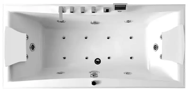 Акриловая ванна Gemy G9076 K 177х81 с гидромассажем, прямоугольная фото 3