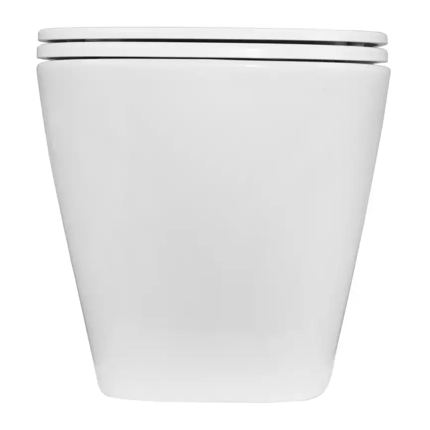 Подвесной унитаз Azario Pro PRO-002 безободковый, с сиденьем микролифт, Белый глянцевый фото 6