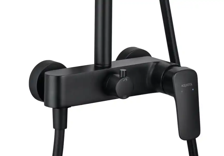 Душевая система Aquatek ВЕГА AQ2060MB, Черный матовый фото 6