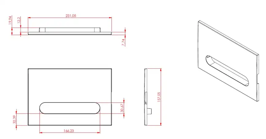 Клавиша смыва Allen Brau Project Color 9.2PR01.GD золотой фото 2