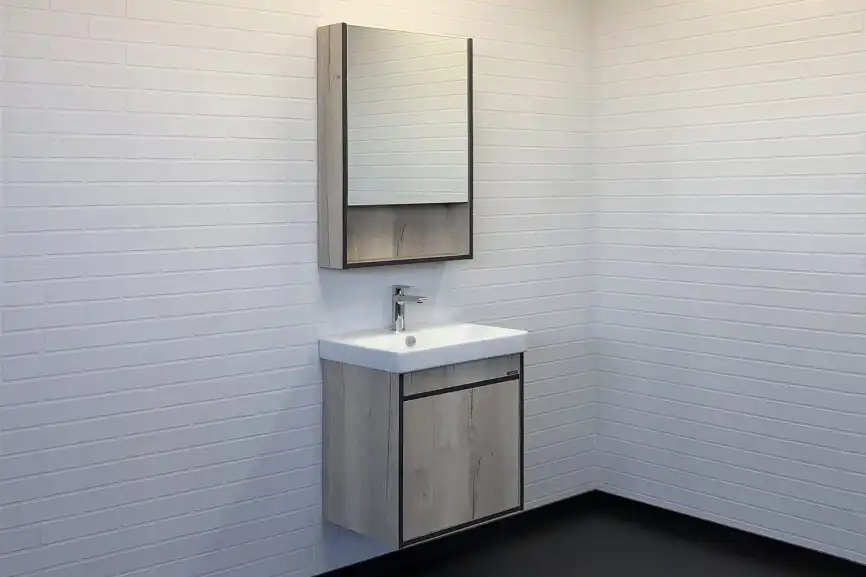 Зеркало-шкаф Comforty Вена 55 Дуб дымчатый, 00-00009271 фото 6