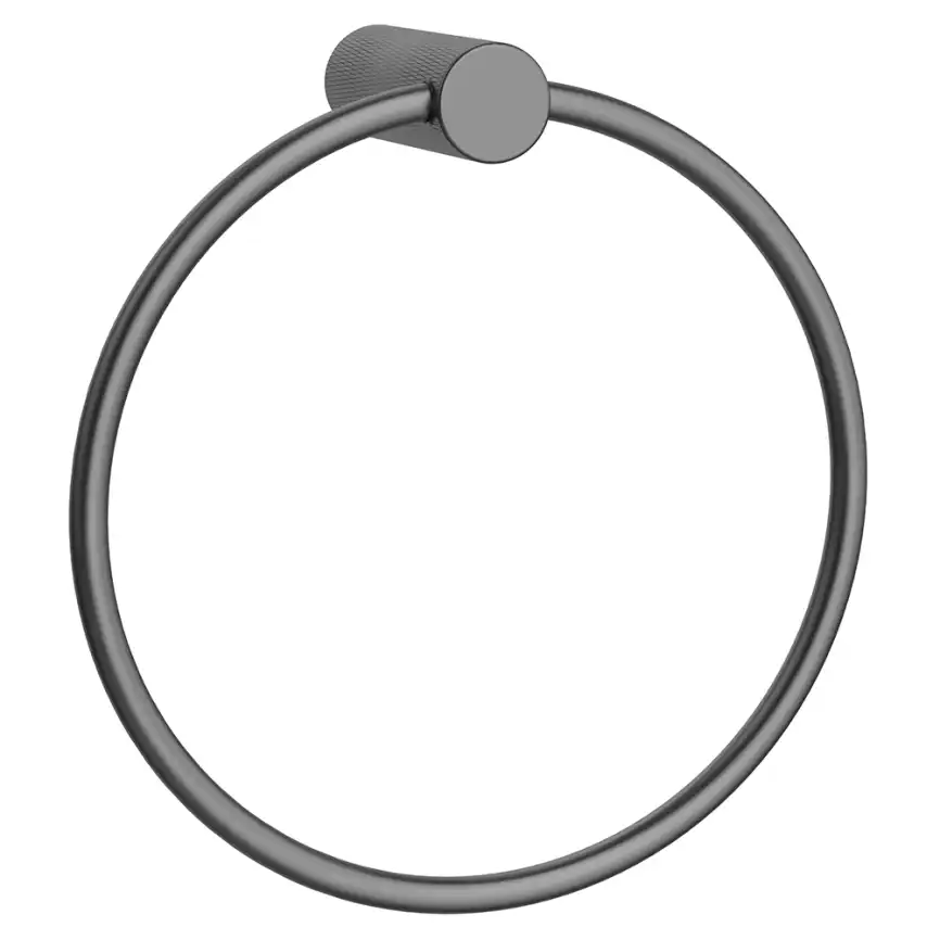 Полотенцедержатель AVS Seeme, оружейная сталь, кольцо фото 1