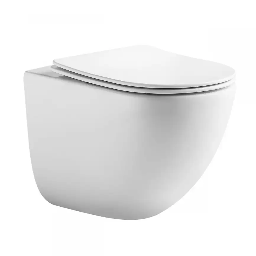 Подвесной унитаз Aquatek ГЕЛИОС AQ1993T-00 безободковый, со смывом ТОРНАДО, с сиденьем микролифт, Белый фото 7
