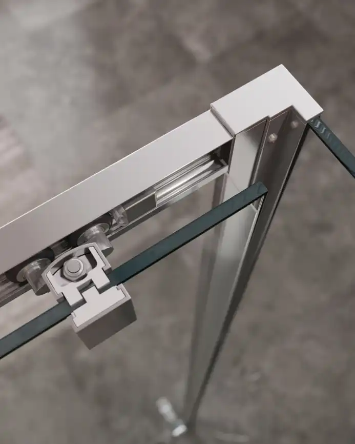 Душевой уголок CEZARES MOLVENO-AH-11-140/90-C-Cr-IV стекло Прозрачное, профиль Хром фото 3