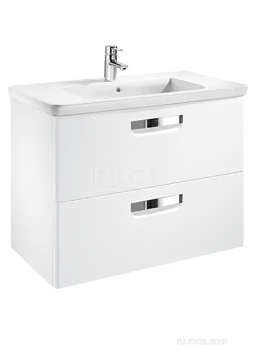 Тумбы под раковину Roca The Gap Original 80 ZRU9302877 подвесная, цвет, Белый глянец фото 1