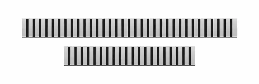 Душевой лоток PlastBrno 75 см, DESIGN 3 SZA3750 с перфарированной решеткой, цвет хром фото 2