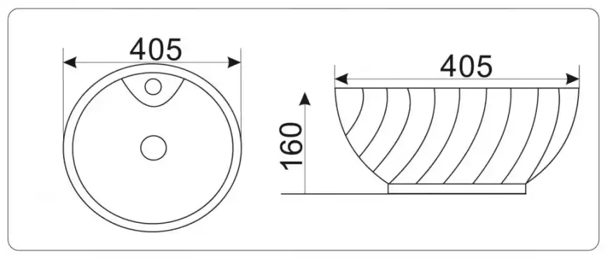 Раковина накладная CeramaLux 405х405х160 9074, цвет Белый фото 2