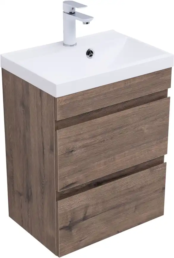 Тумба под раковину Aquanet Нота New 50 дуб веллингтон табак 334190 фото 5
