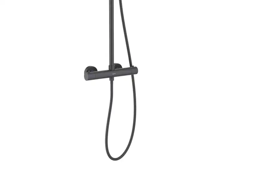 Душевая система Aquatek ЕВРОПА AQ2343MB с термостатом, Черный матовый фото 5
