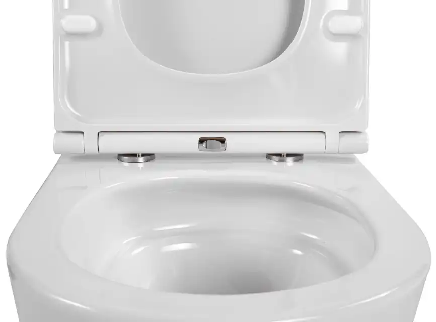 Подвесной унитаз Aquatek Европа AQ1900T-00 безободковый, с сиденьем микролифт, со смывом Торнадо, Белый фото 12