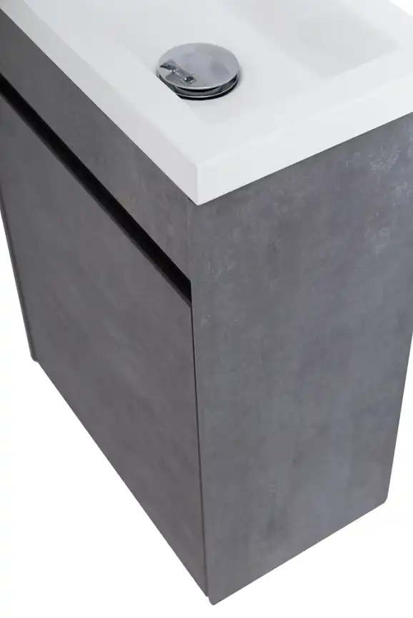 Тумба под раковину BelBagno PIETRA MINI-400-1A-SO-SCM-R подвесная Stucco Cemento фото 7