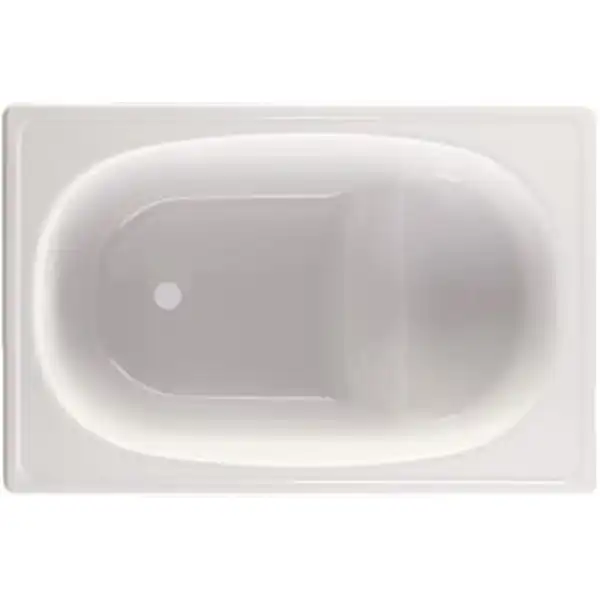 Стальная ванна BLB Europa 120х70 B2SE сидячая, Белая фото 1