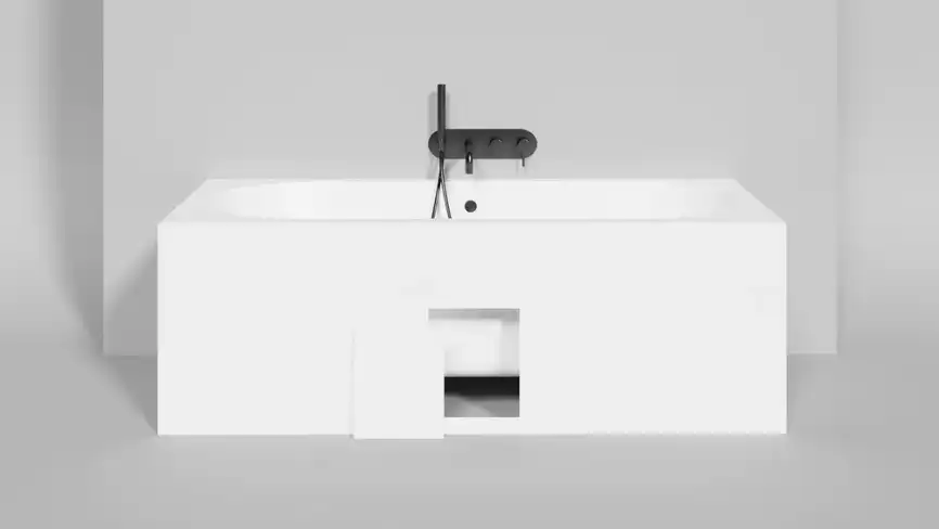 Ванна Salini ORNELLA 170х70 104613G из материала S-Sense, Белая глянцевая фото 5