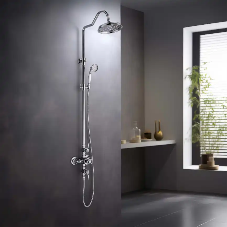 Душевая система Aquatek КЛАССИК AQ2563CR с термостатом, Хром фото 6