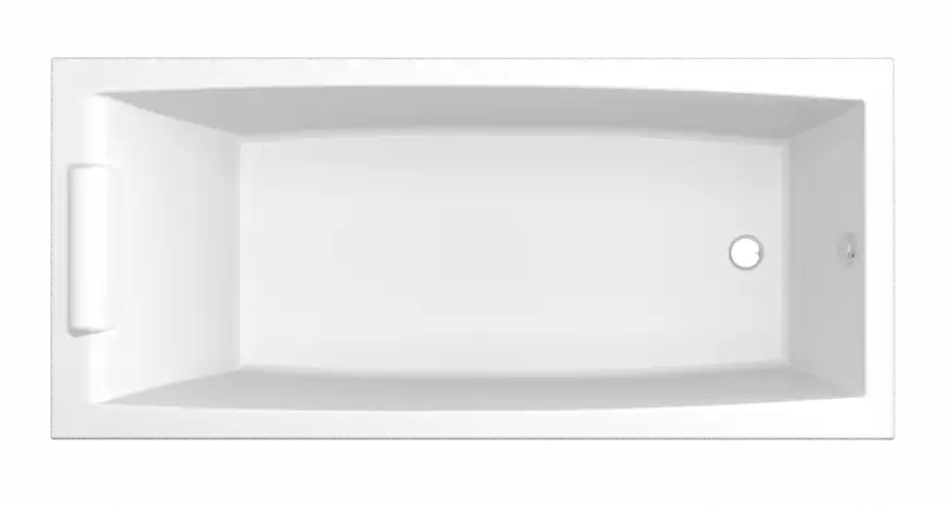 Акриловая ванна Marka One Aelita Slim 170х75 01ае1775слим с тонким бортом, встраиваемая, Белая фото 1