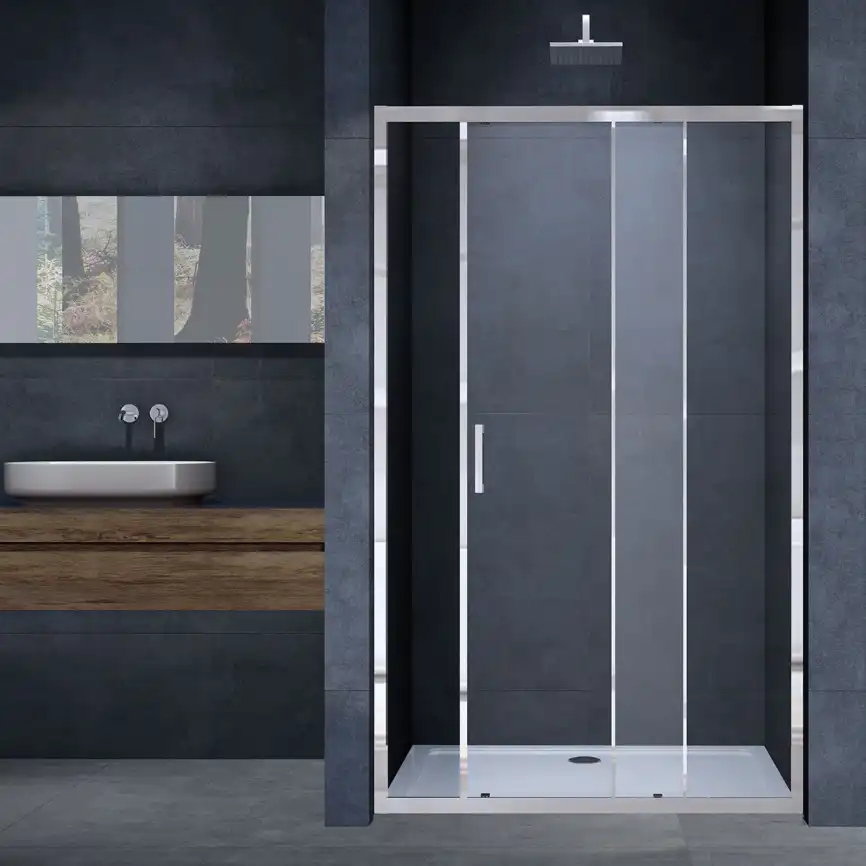 Душевая дверь Vincea Alpha 100 см, VDS-3AL100CL, профиль Хром, стекло Прозрачное фото 1