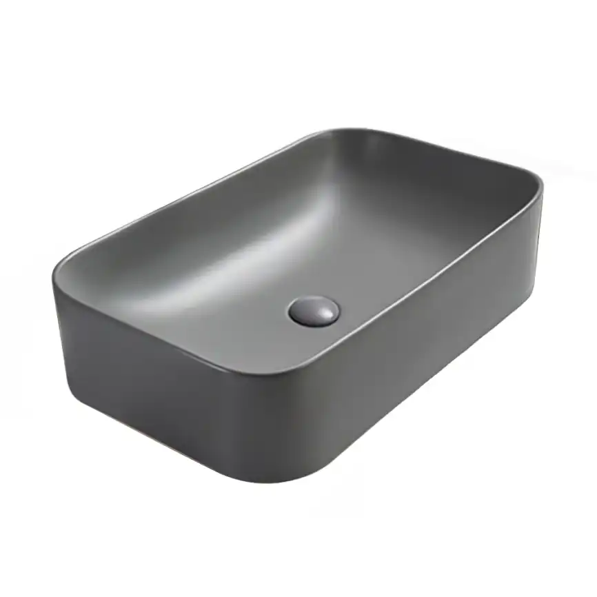 Раковина AVS Скарлет 61x38 серая матовая фото 1
