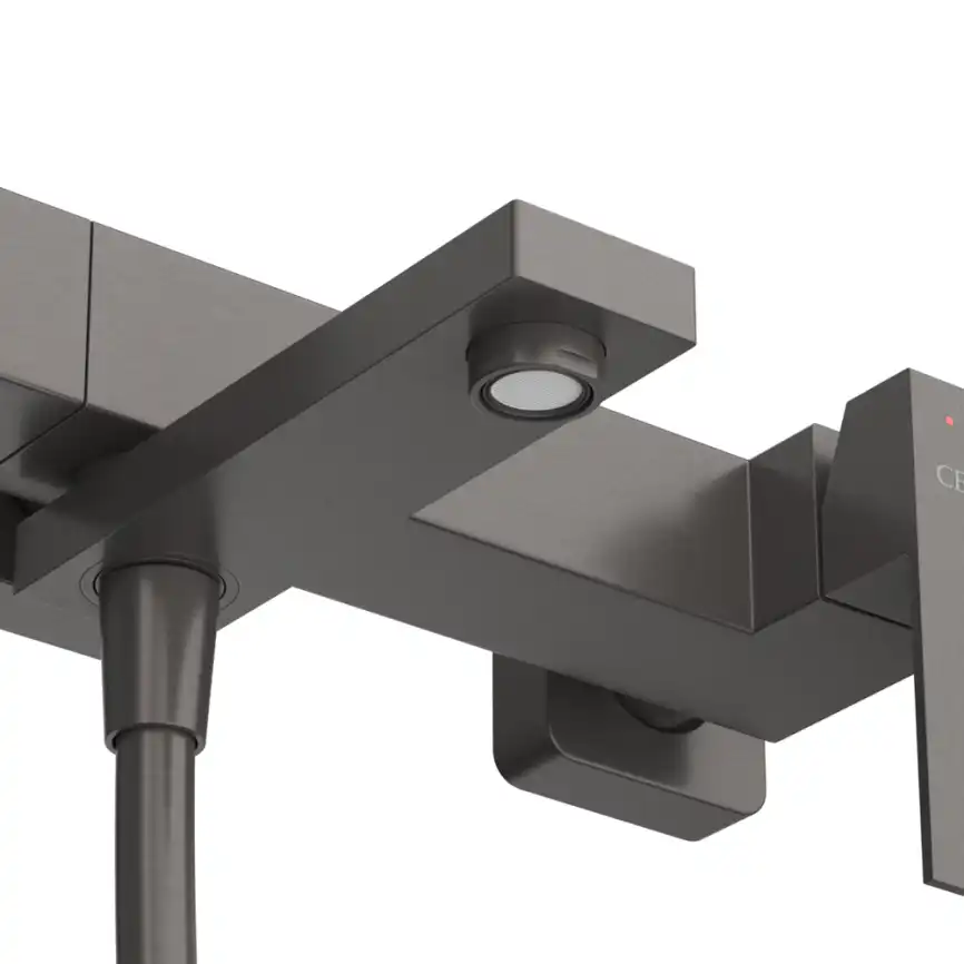 Смеситель для ванны и душа Cezares SLIDER-VD-GM, Оружейная сталь фото 5