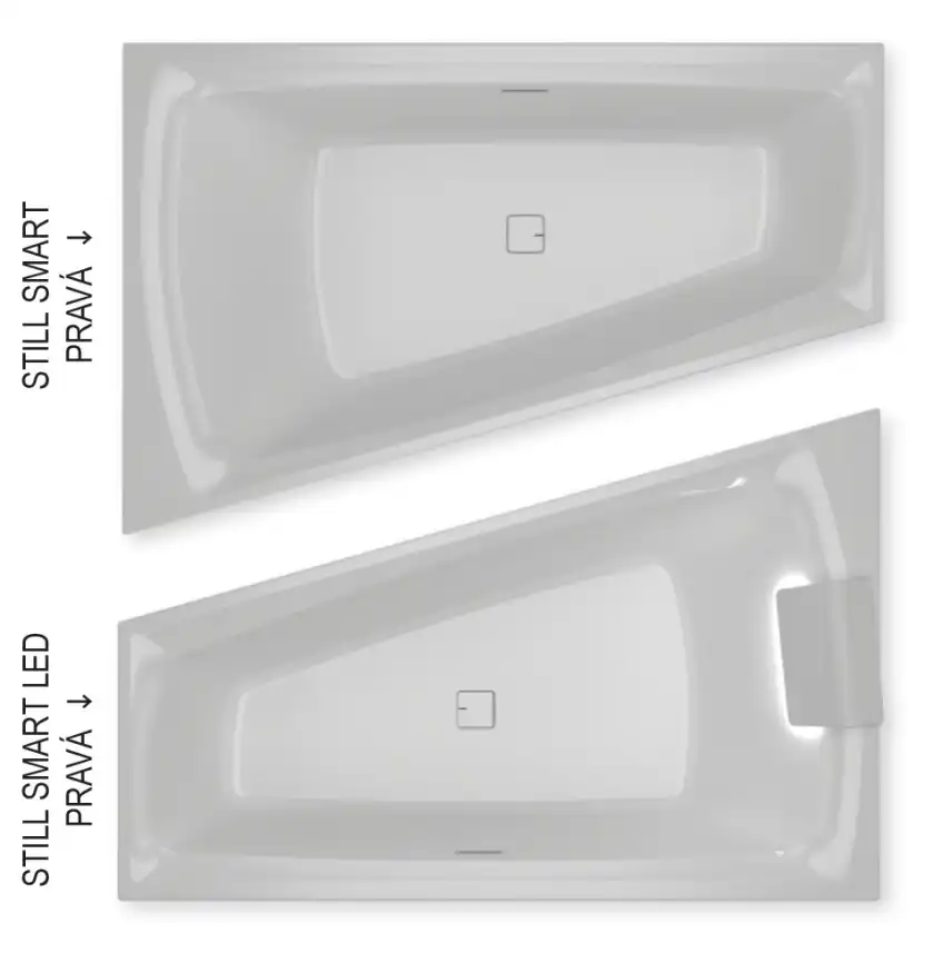 Акриловая ванна Riho STILL SMART 170x110 L левосторонняя B102001005 фото 8
