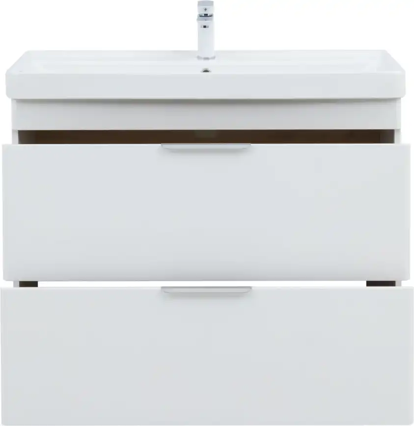 Тумба под раковину Aquanet Ирис New 100 напольная, белый глянец, напольная, 339257 фото 7