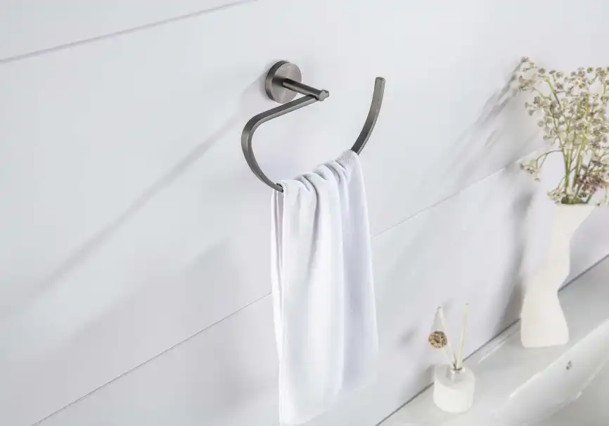 Держатель полотенец Aquatek Бетта AQ4621BGM, Оружейная сталь фото 3