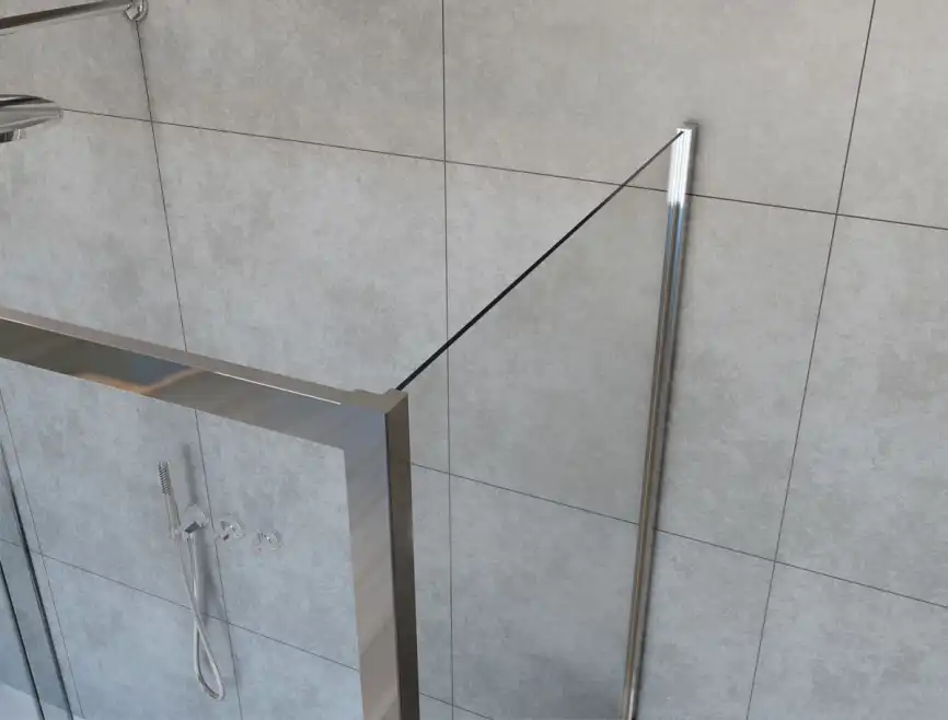 Душевой уголок Vincea Garda 170х80 VSR-1G28017CH, дверь раздвижная, профиль хром, стекло шиншилла фото 2