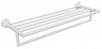 Полочка для полотенец 55 см BEMETA WHITE Белый матовый 104219074 фото 1