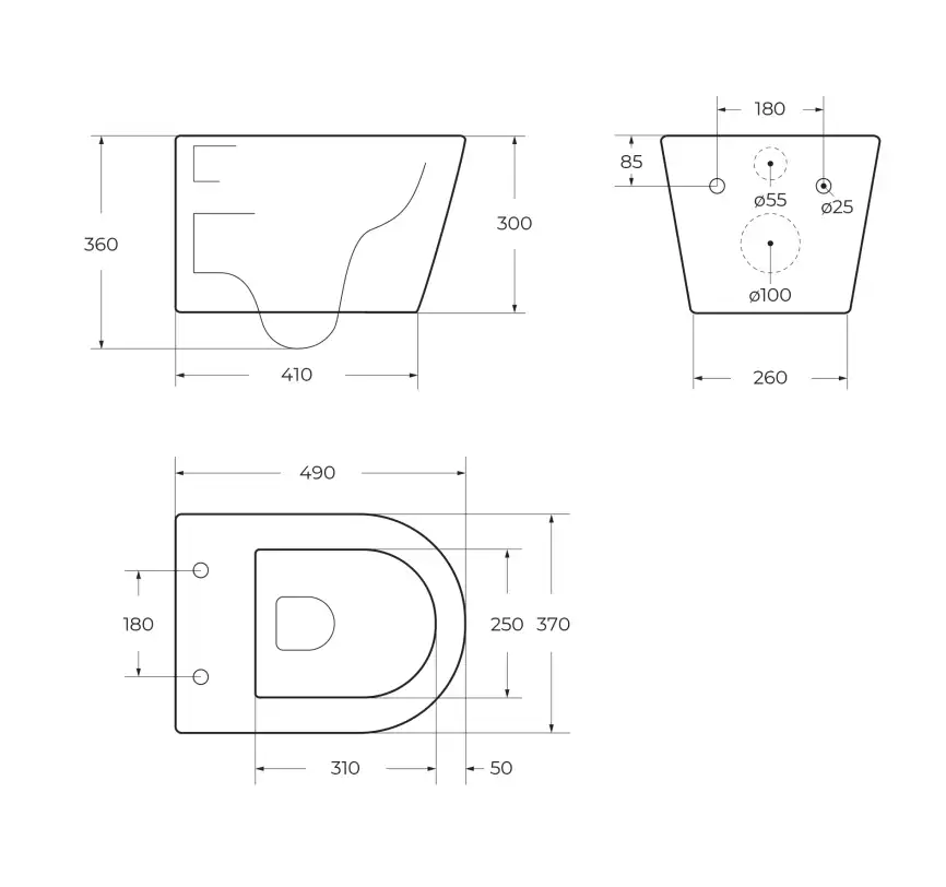 Подвесной унитаз CEZARES LINER CZR-38083-49-TH-TOR/SC, со смывом TORNADO, с сиденьем микролифт фото 15