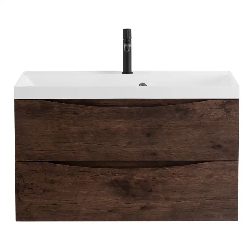 Тумба под раковину BelBagno MARINO-800-2C-SO-RW-P подвесная Rovere Moro фото 1