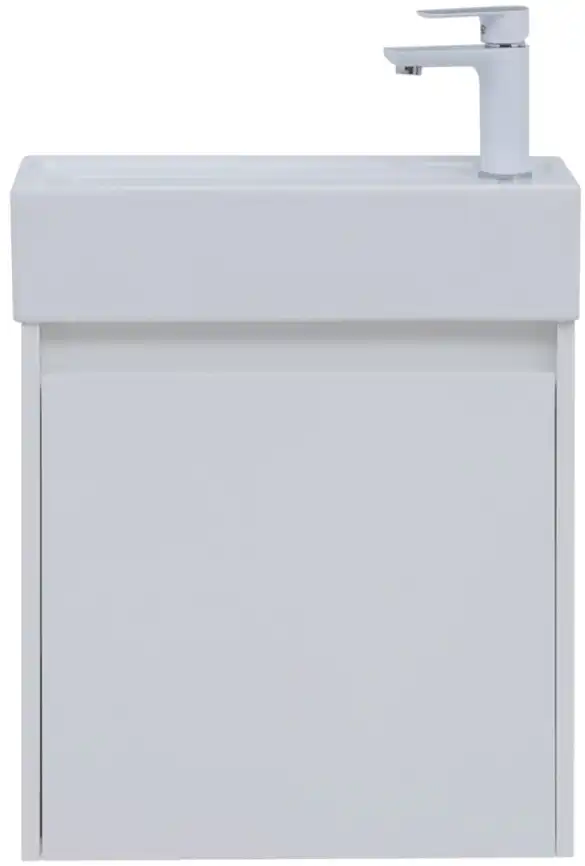 Тумба под раковину Aquanet Nova Lite 50 белый глянец (1 дверца) 298853 фото 5