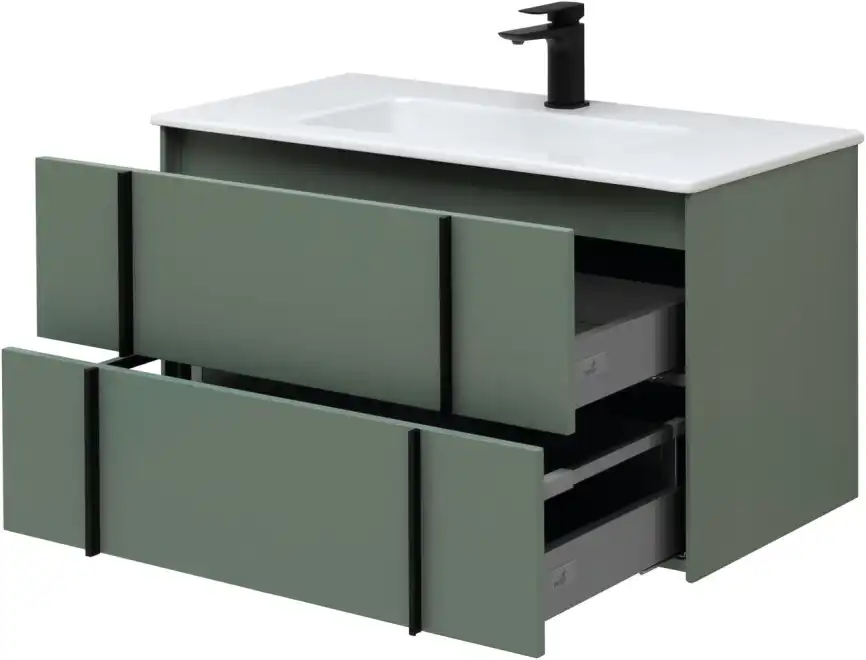 Тумба под раковину Allen Brau Reality 90 1.32006.CGM олива матовый фото 5