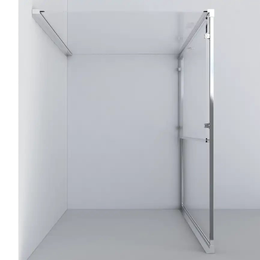 Душевой уголок Vincea Garda 110х90 VSR-1G9011CL, дверь раздвижная, профиль хром, стекло прозрачное фото 3
