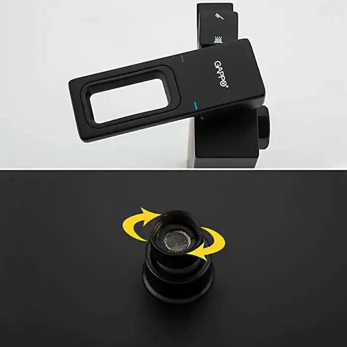 Душевая система Gappo G2417-6  с поворотным изливом, Черный матовый фото 9