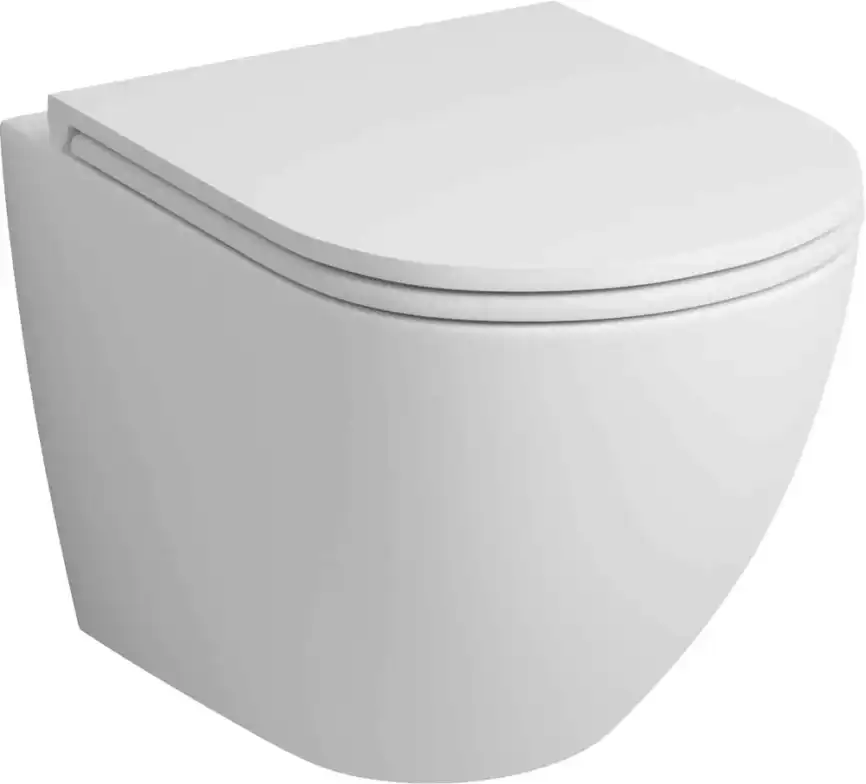 Подвесной унитаз Grossman GR-4455MSQ безободковый, смыв торнадо, Белый матовый фото 1