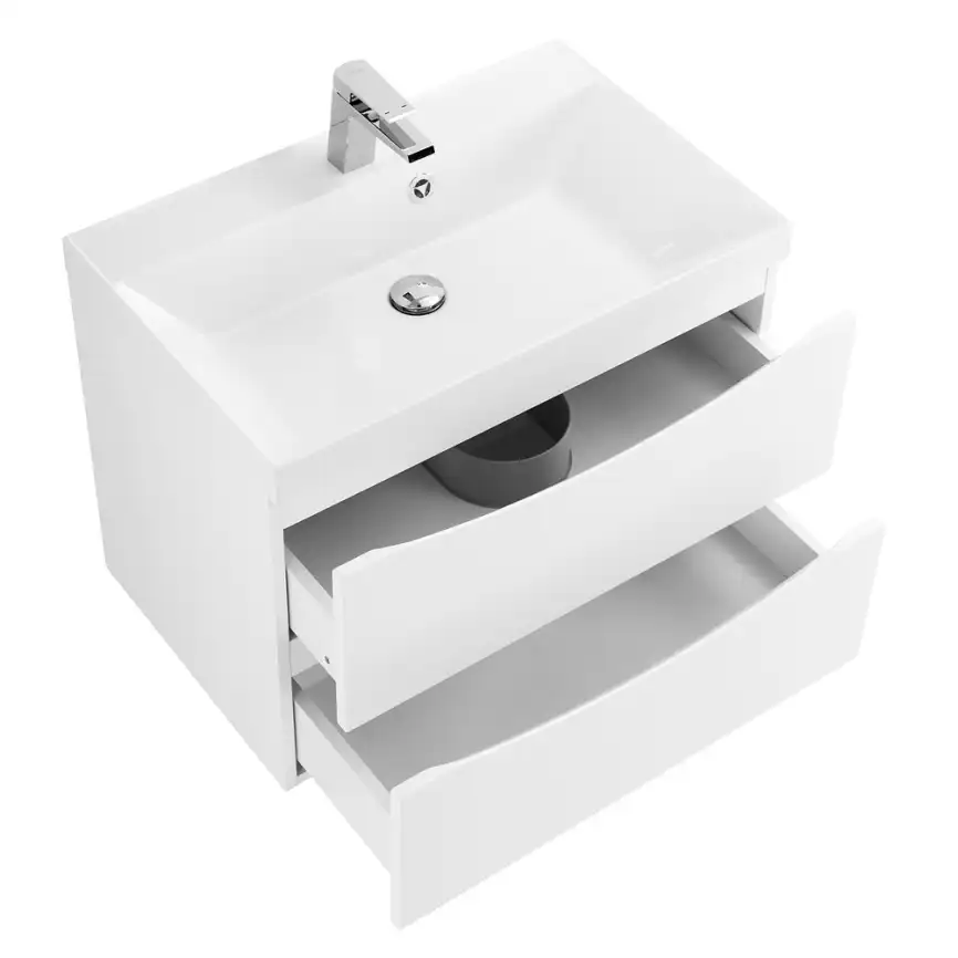 Тумба под раковину BelBagno MARINO-600-2C-SO-BO-P подвесная Bianco Opaco фото 6