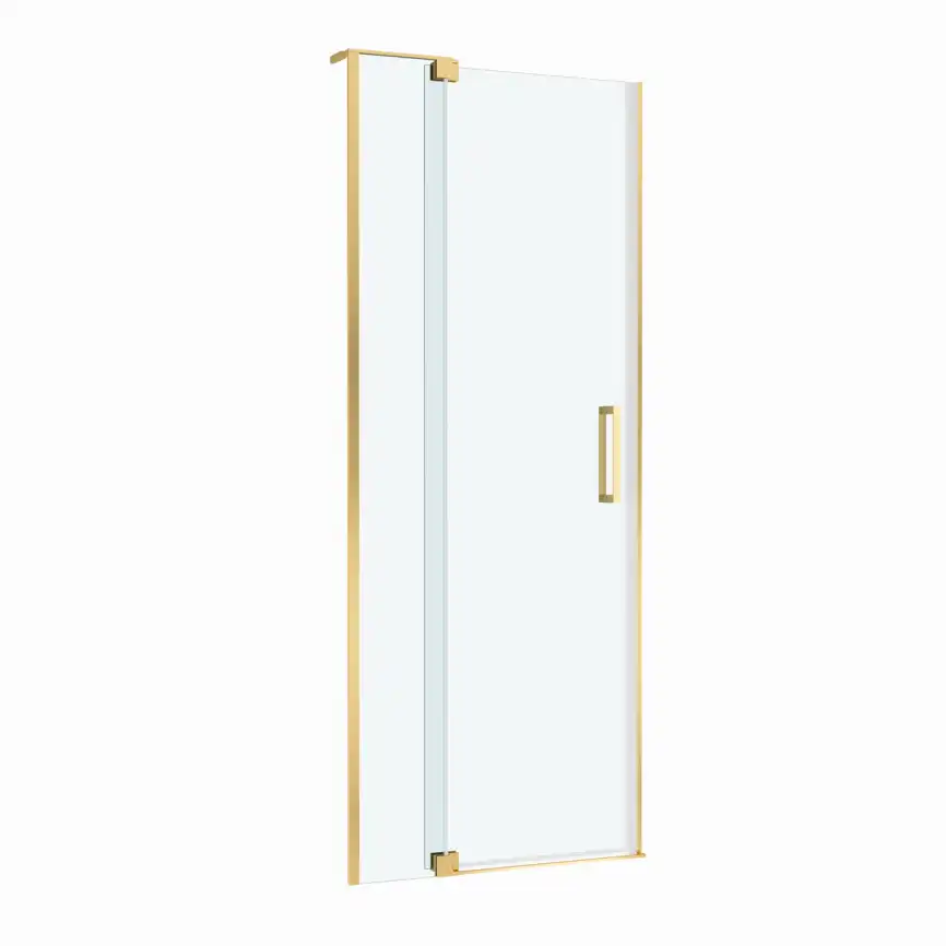 Душевая дверь CEZARES SLIDER-B-1-70/80-C-BORO прозрачное стекло, профиль Брашированное золото фото 5
