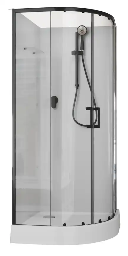 Душевая кабина Aquanet Passion EVO R Black 80x80 фото 3