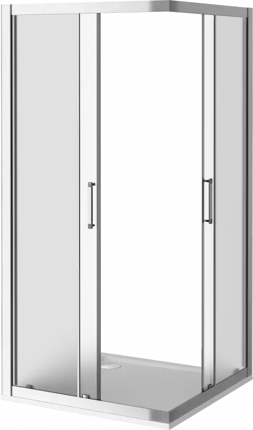Душевой уголок Good Door LATTE CR-90-G-WE профиль Белый стекло матовое фото 3