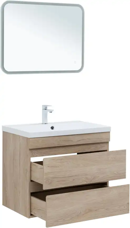 Тумба под раковину Aquanet Нота New 75 дуб светлый 334198 фото 6