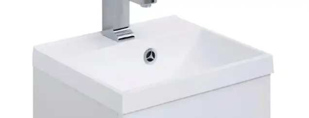 Раковина Aquanet Нота 40 284296 прямоугольная, Белая глянцевая фото 1