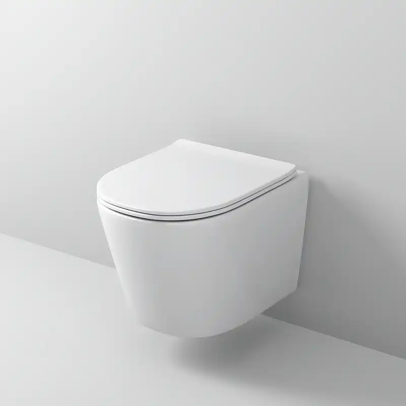 Подвесной унитаз Grossman GR-4477SQ безободковый, смыв торнадо, Белый глянцевый фото 5