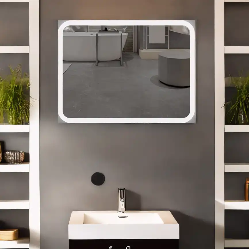 Зеркало с подсветкой AVS Байкал 100x80 см, антипар фото 6