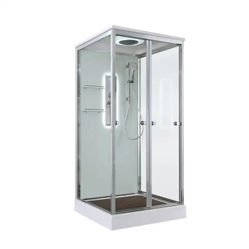 Душевая кабина AvaCan V2090LED 90x90 см, низкий поддон, с крышей фото 1