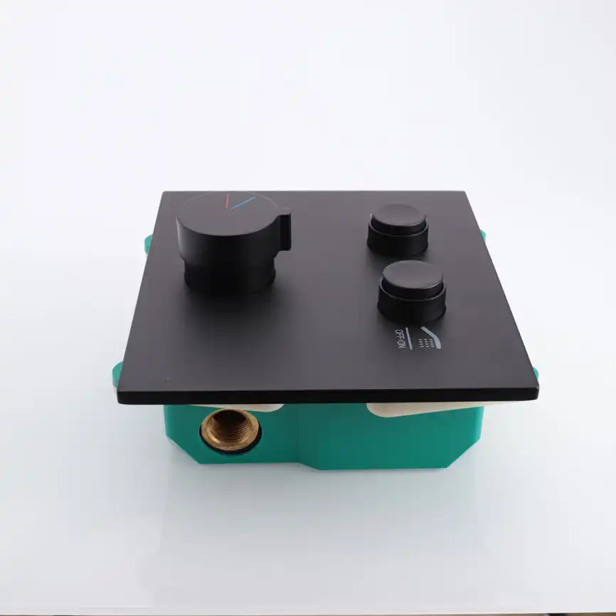 Смеситель для душа Vincea VSCV-421MB встраиваемый  двухфункциональный, черный фото 2